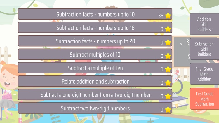 First Grade Math Trainer