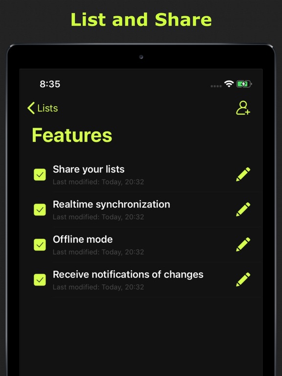 Screenshot #4 pour List and Share
