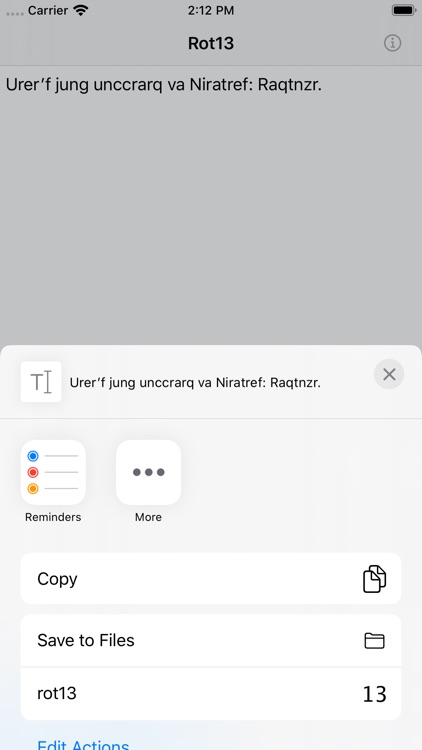 Rot13 (Unix Flashback)