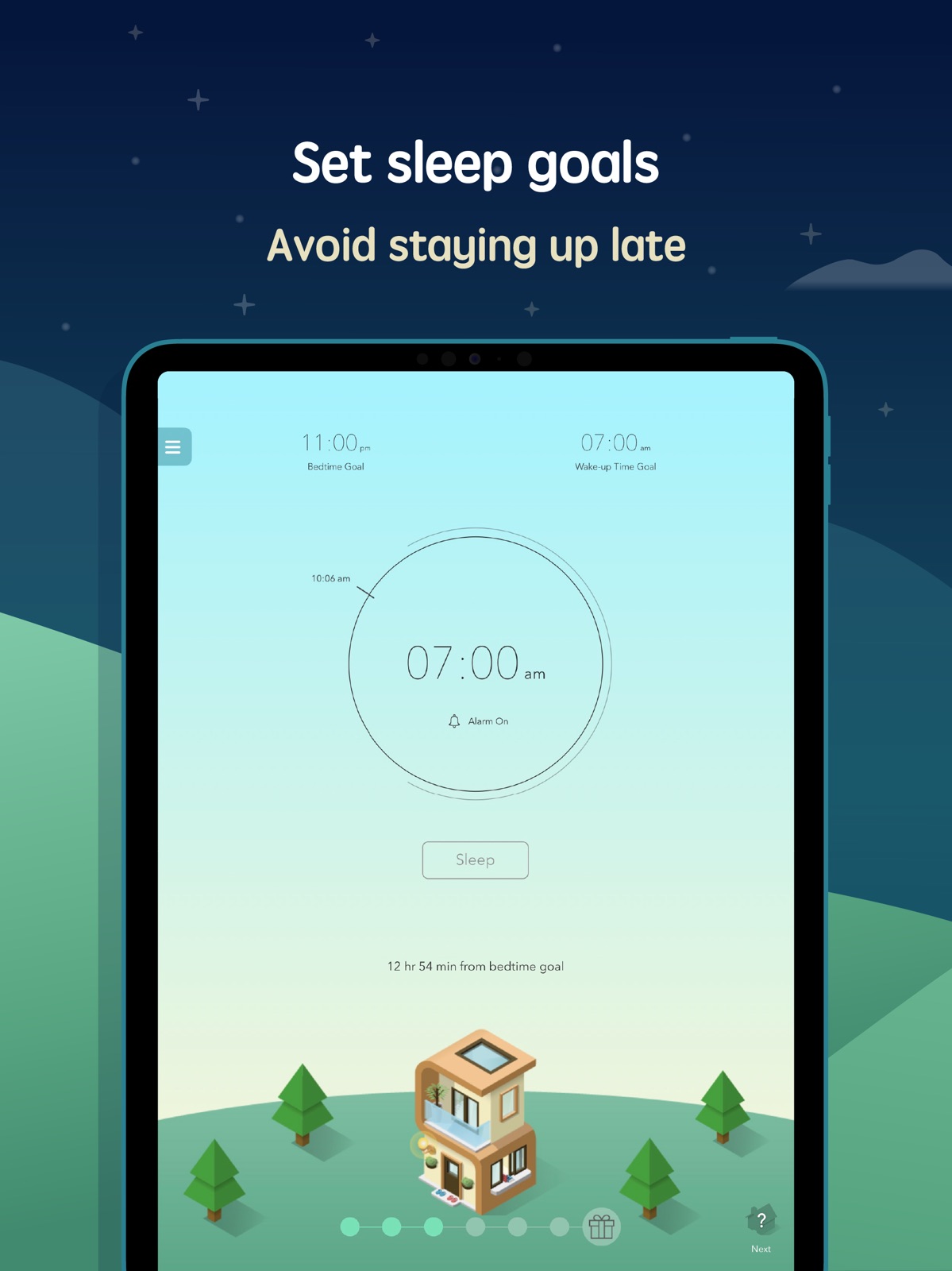 SleepTown ipad screenshot 2
