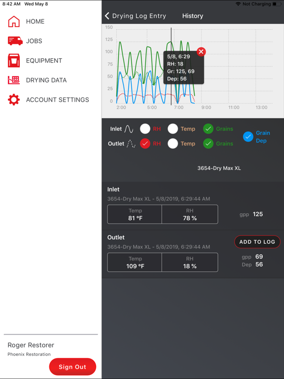 DryLINK iPad screenshot 9 - Utilities app