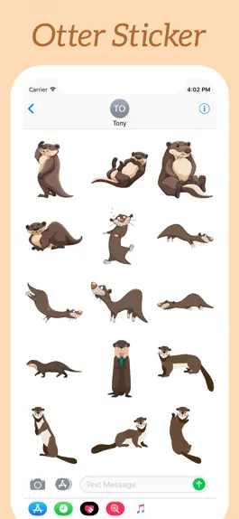 Game screenshot Funny Otters Stickers apk