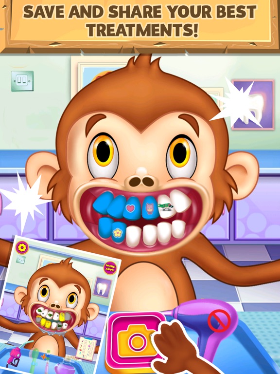 Crazy Animals Dentist Clinic! iPad screenshot