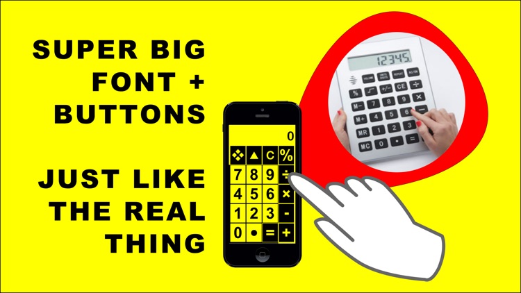 Big Calculator Low Vision