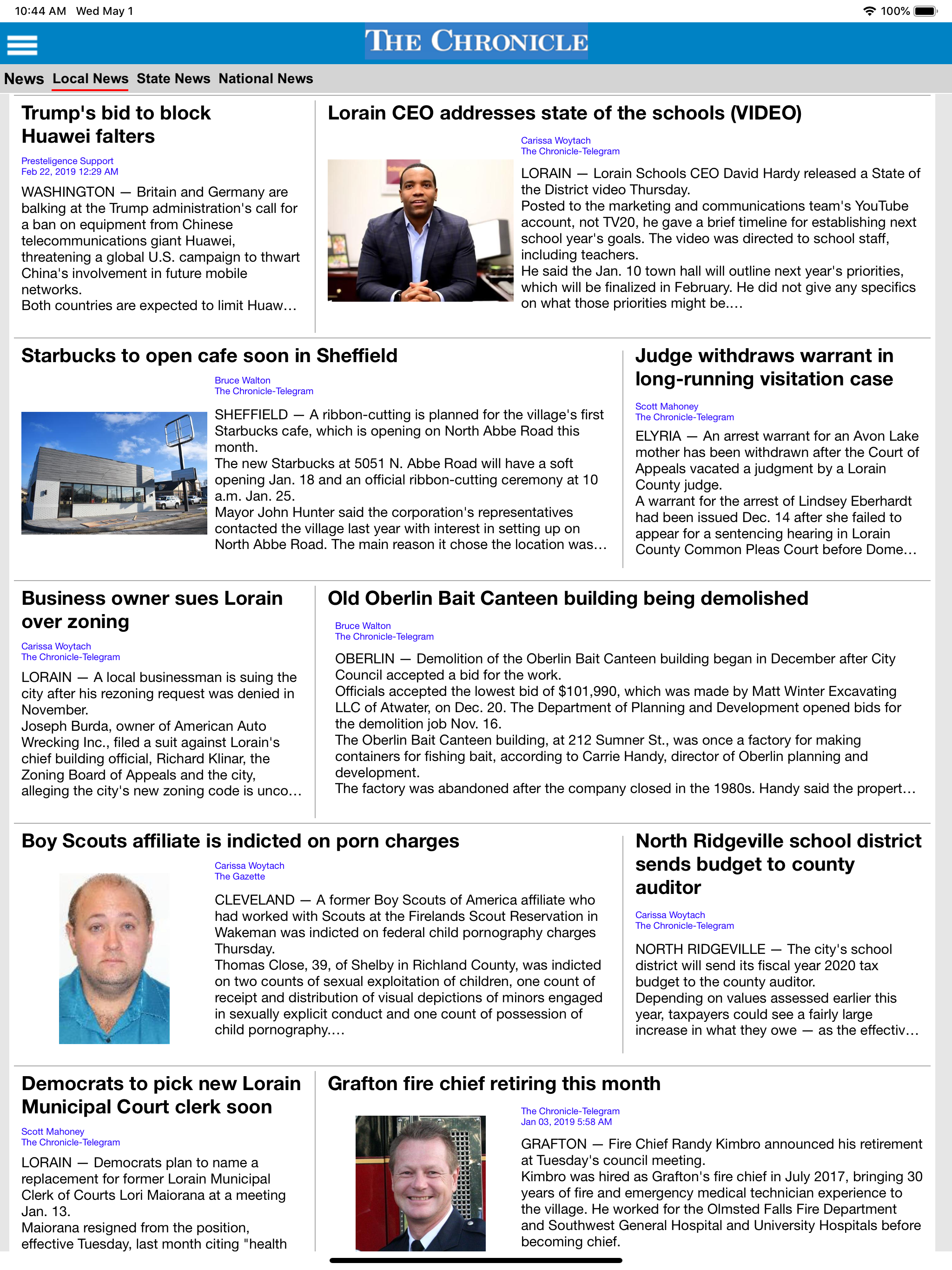 Chronicle Telegram Eedition screenshot 9