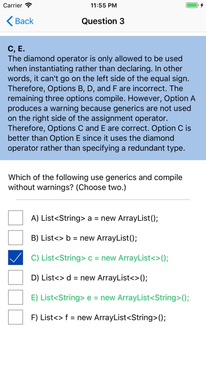 OCA Test SE8 1Z0-808 screenshot-4