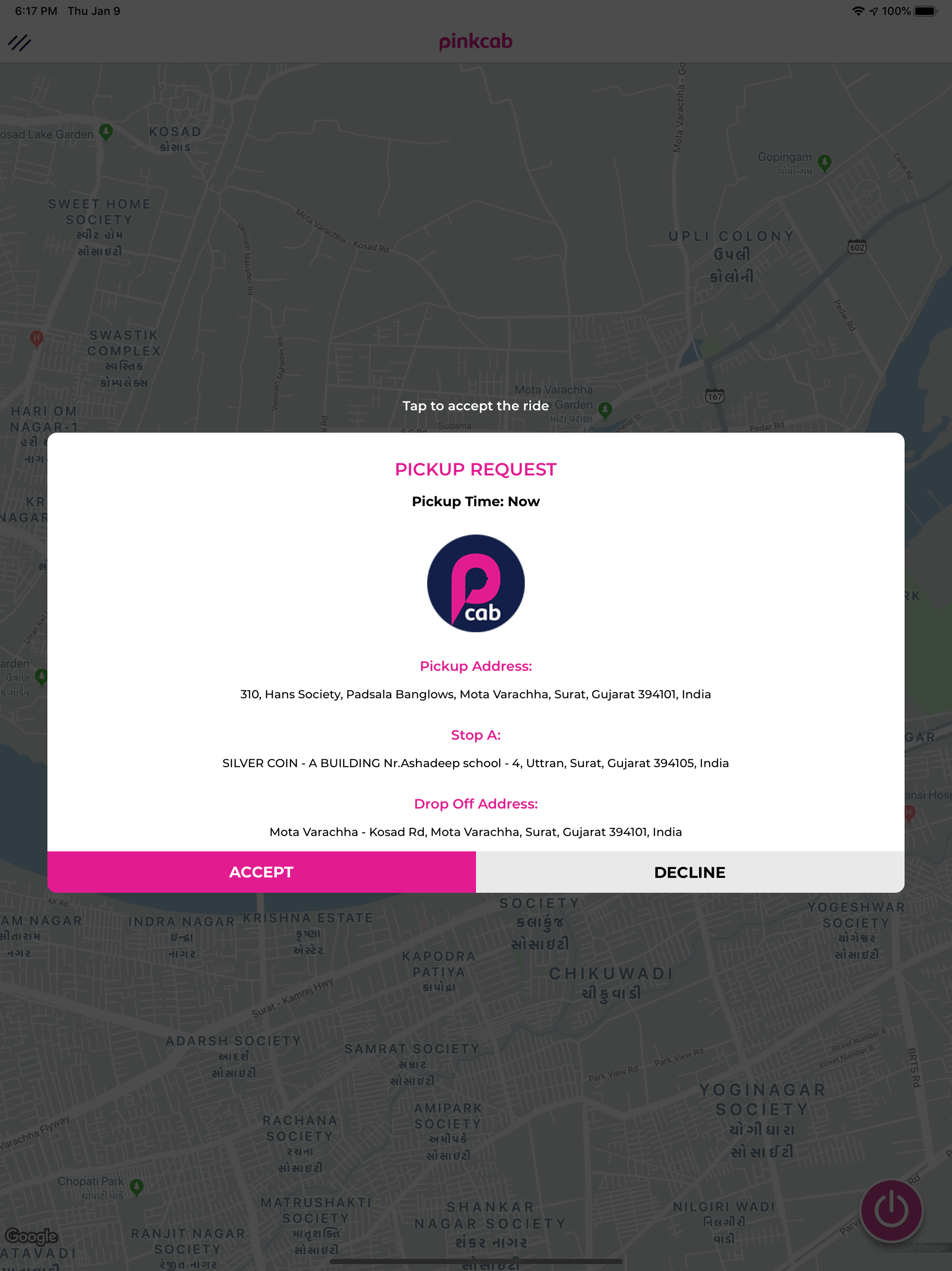 PinkCab Driver screenshot 11