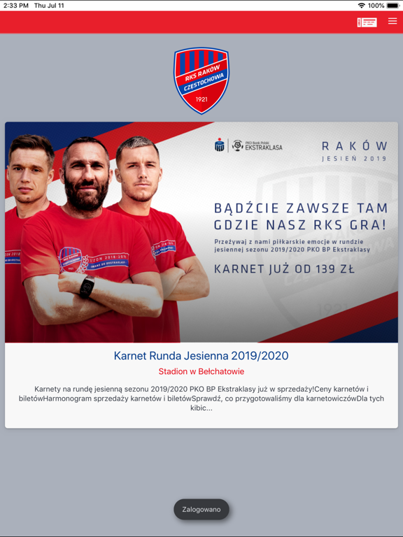 Screenshot #5 pour Bilety Raków Częstochowa