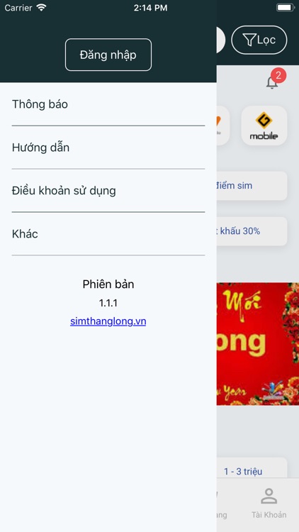 Sim số đẹp Sim Thăng Long
