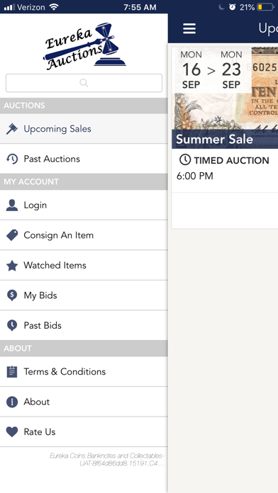 Eureka Auctions Screenshot