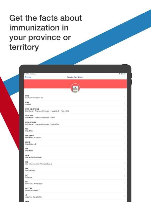 CANImmunize iPad screenshot 5