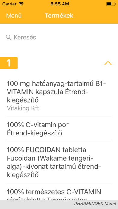 PHARMINDEX Mobil Screenshot