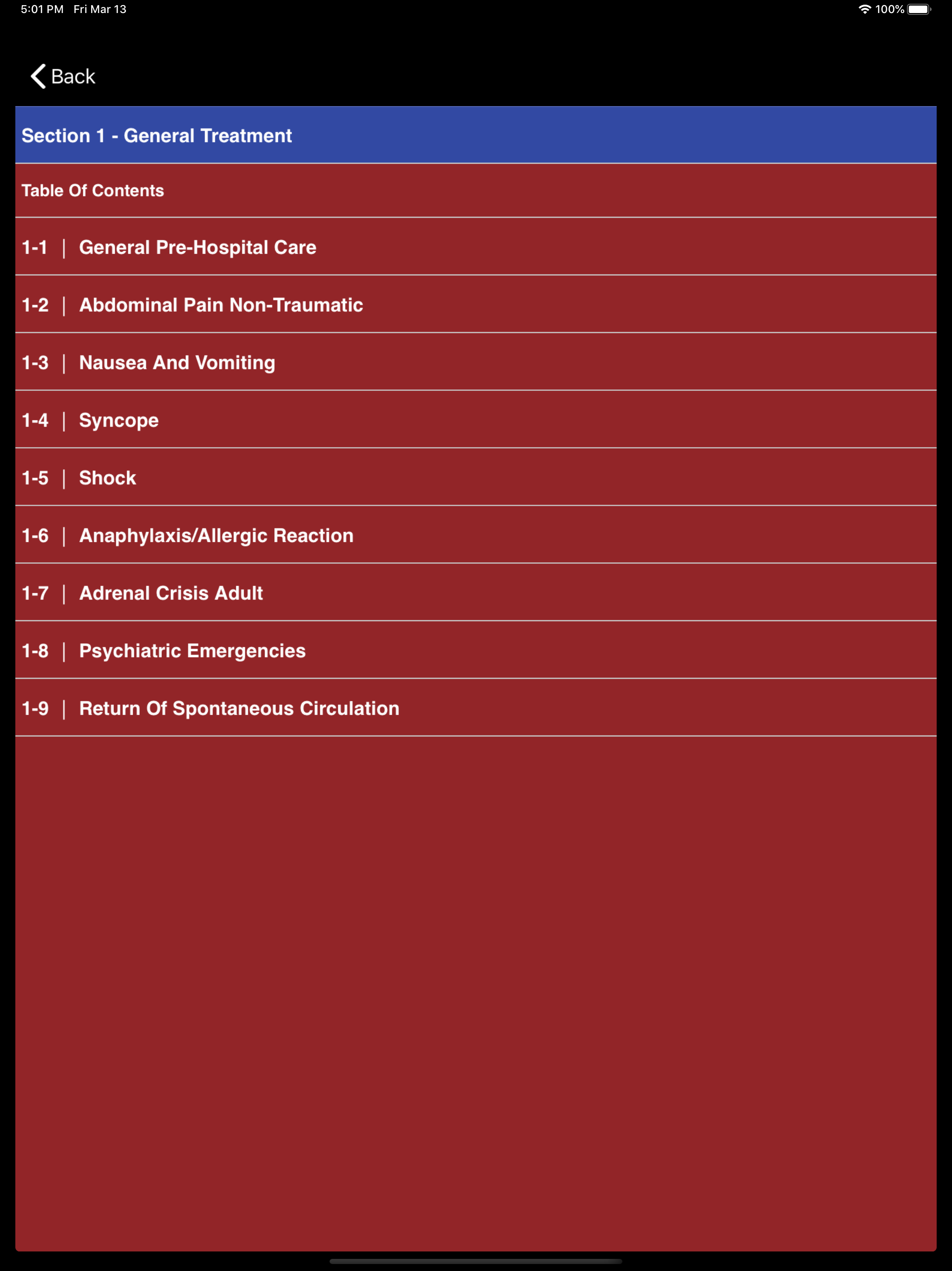 OCMCA Protocols