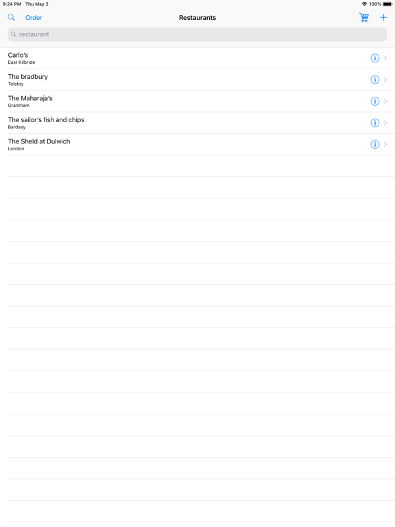 Screenshot #4 pour iRestaurants