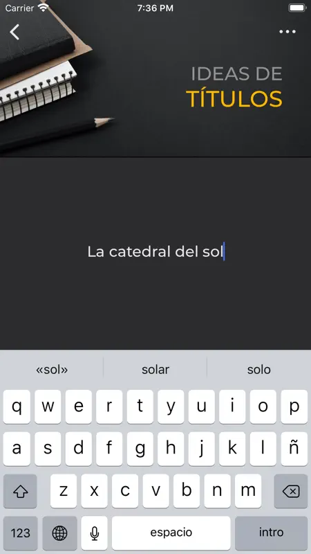 iDeas para Escribir screenshot 3 of 10