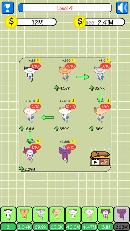 Combo Cats: Upgrade & Combine