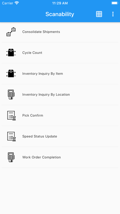 ERP Suites Scanability Screenshot