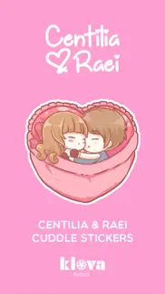 centilia & raei cuddle sticker iphone screenshot 1