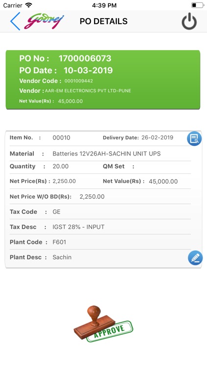 Godrej PO Approval screenshot-3