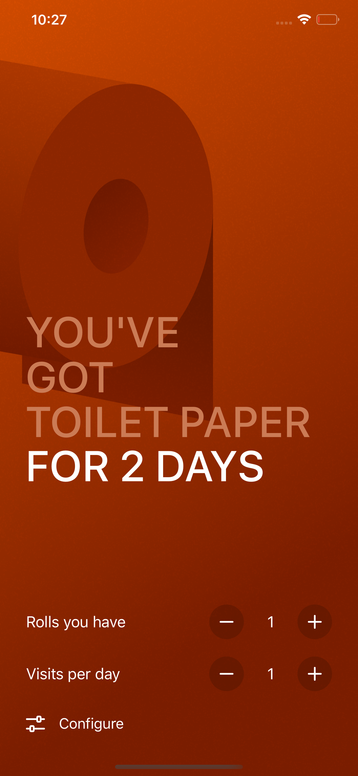 PPR - Toilet Paper Calculator