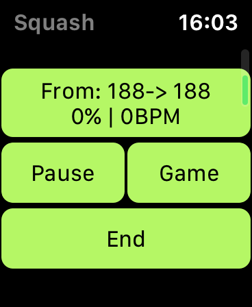 Squash Workout Tracking
