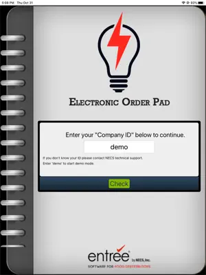 Electronic Order Pad screenshot 1