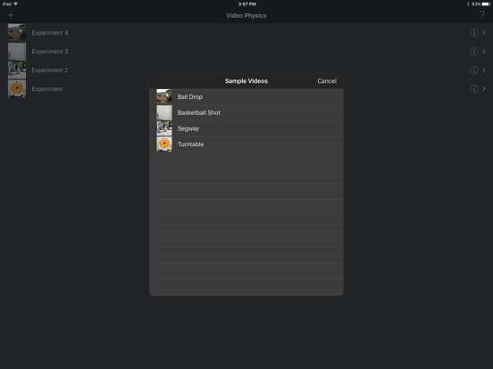 Vernier Video Physics iPad app afbeelding 5