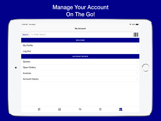 Maumee Supply OE Touch iPad screenshot
