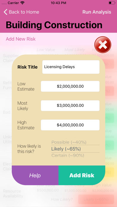 Simulate Risk screenshot 3