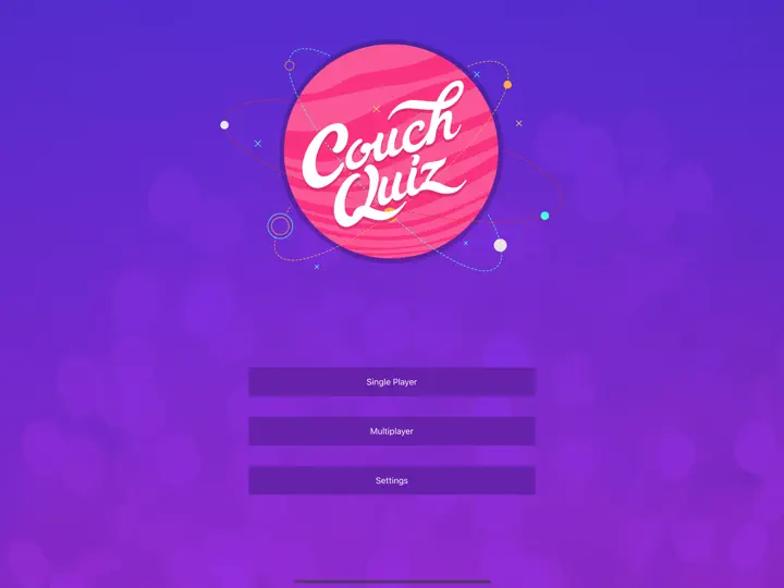 Captura de pantalla de CouchQuiz Multiplayer Trivia en iPhone 1