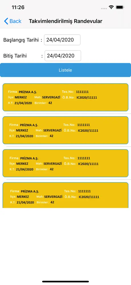 Gasline Mobil Randevu