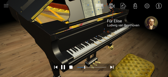 Снимак екрана визуелног клавира