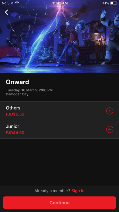 Damodar Cinemas Screenshot