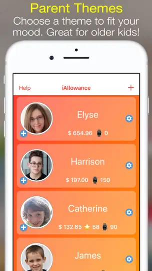 Captura de pantalla de IAllowance (Chores Allowances) en iPhone 6