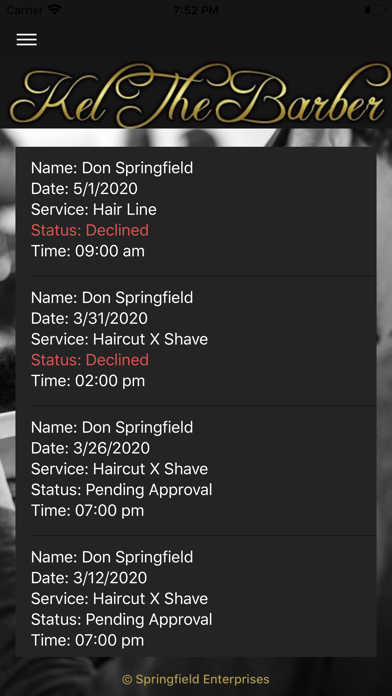 Kel The Barber iPhone screenshot 8 - Business app