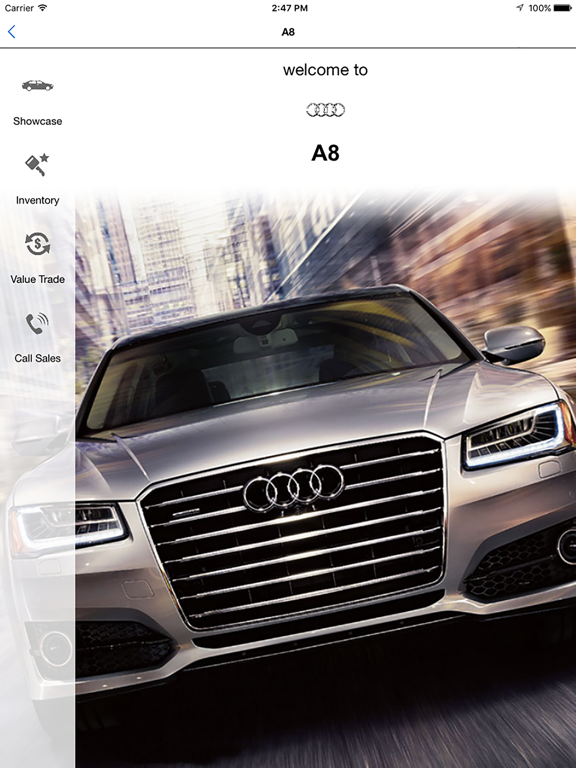 Audi El Paso iPad screenshot 2 - Shopping app