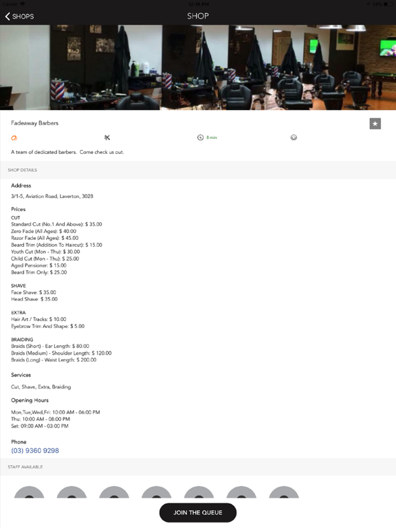 Screenshot #5 pour Fadeaway Barbershop