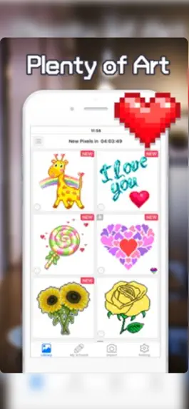 Game screenshot Pixel Paint - Coloring games apk