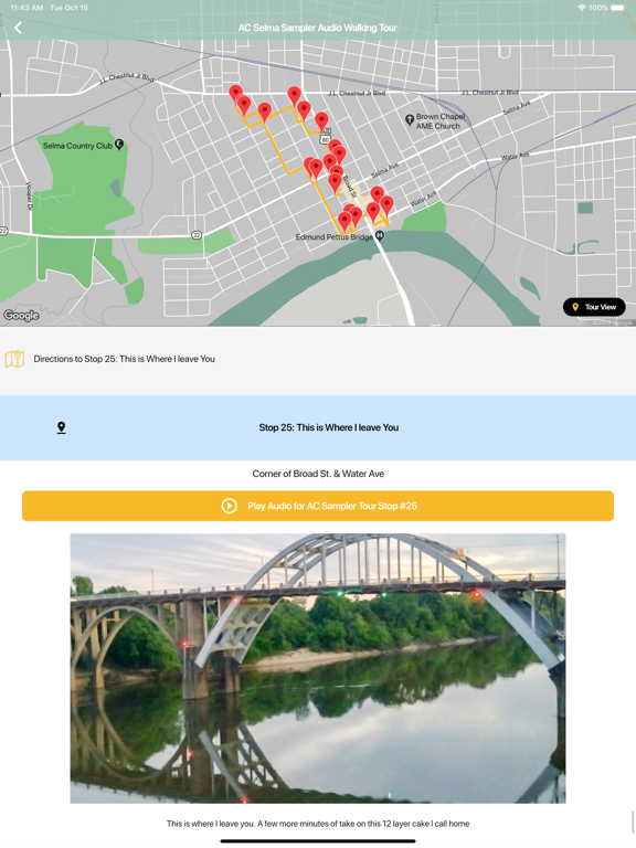 Tour Selma iPad screenshot 2 - Travel app
