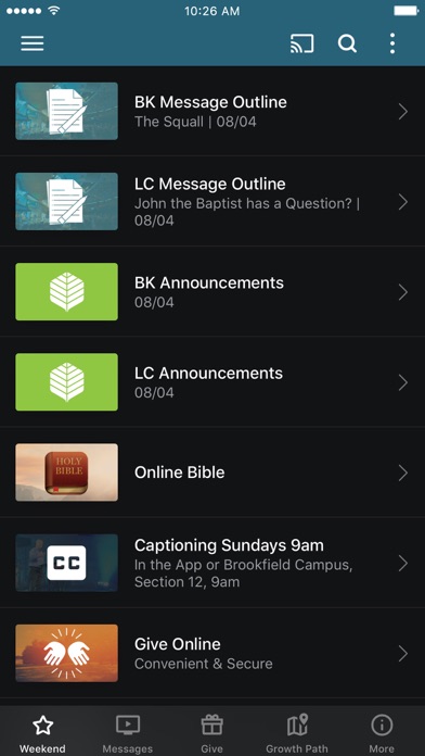 Elmbrook Church Screenshot