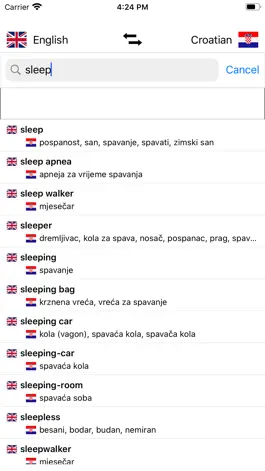 Game screenshot Croatian-English Dictionary hack