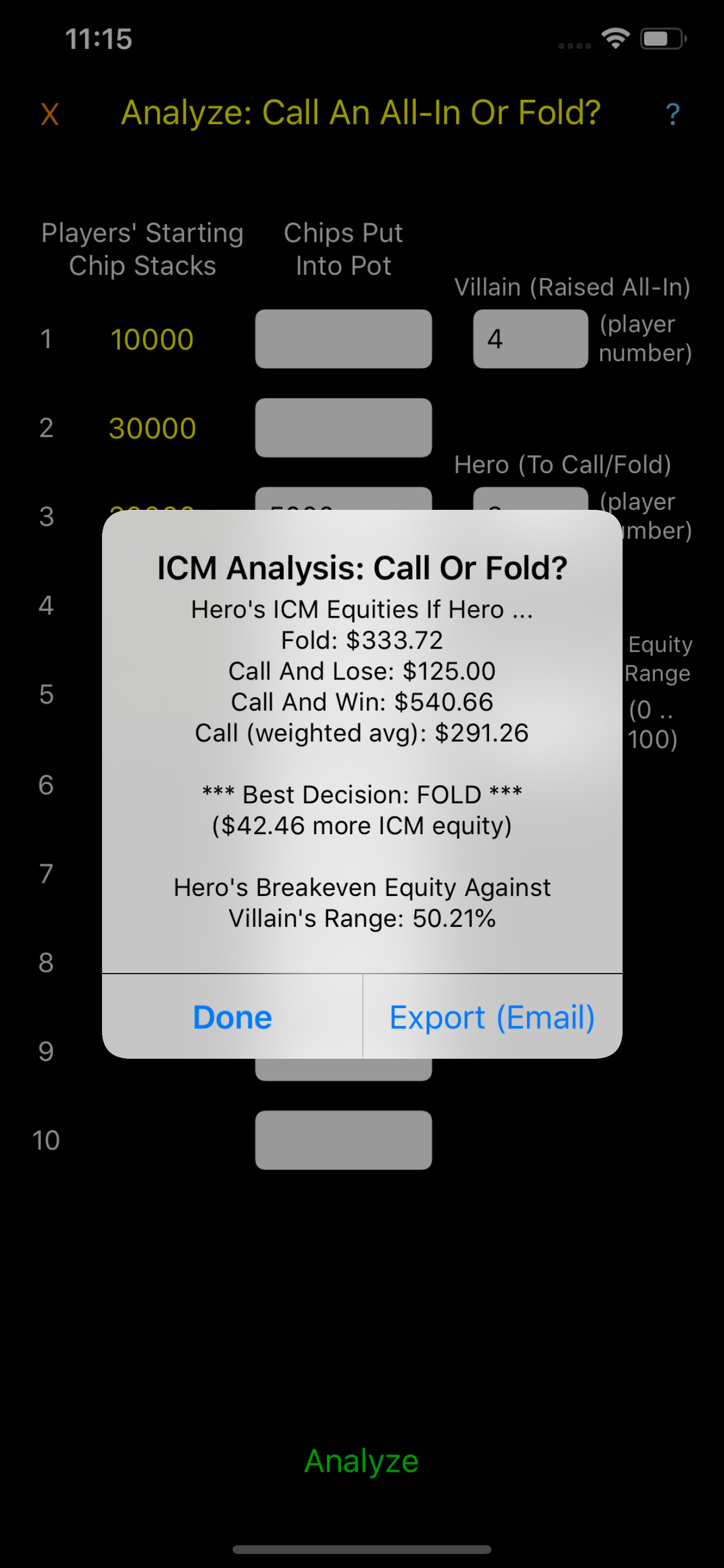 Tournament Cruncher (ICM)