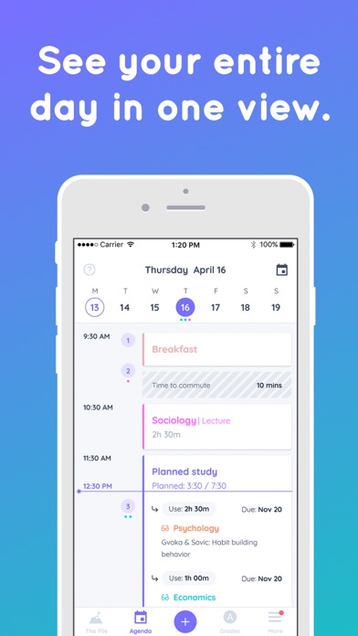 Shovel - Study Planner Screenshot