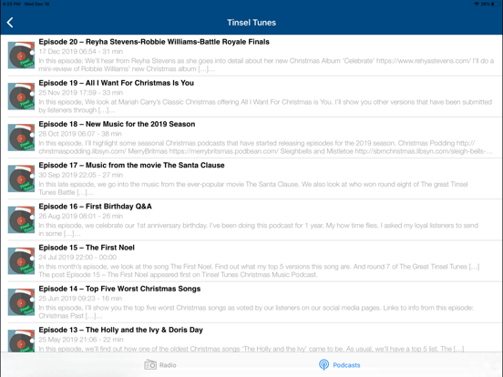 Kerst RADIO iPad app afbeelding 7