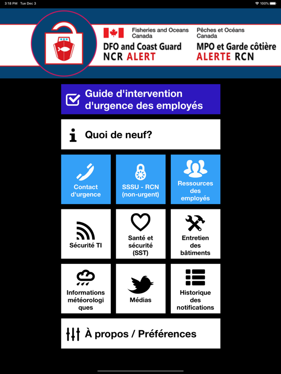 Screenshot #4 pour DFO NCR Alert