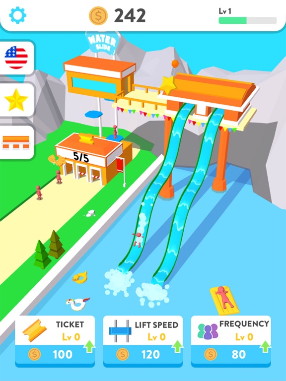 Idle Water Slide iPad screenshot 1 - Games app