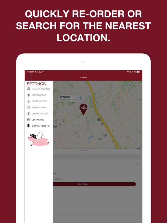 Jack Cawthon's Bar-B-Que iPad screenshot 1 - Food & Drink app