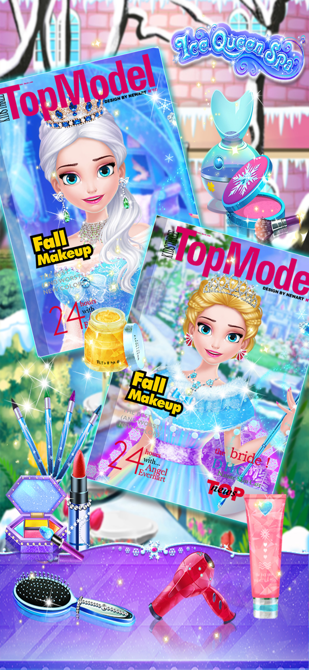 Ice Queen Spa - Girls Makeup