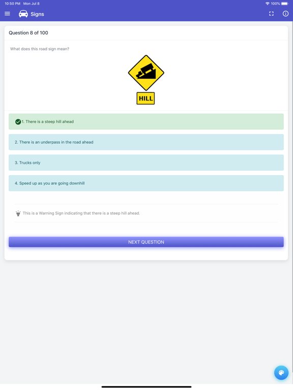 Hawaii DMV Permit Test iPad screenshot