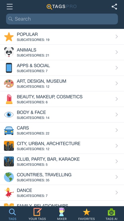 Hashtags for Likes - Tags Pro